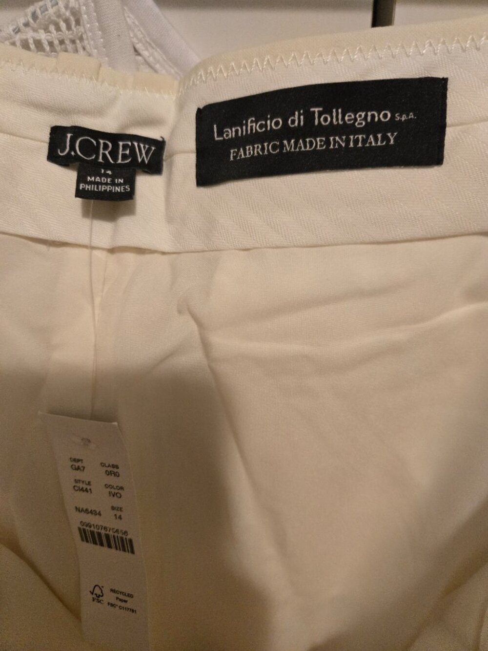 NWT J.Crew Mid-rise Portia pant in Italian stretch merino wool blend - Size 14 - Picture 8 of 11